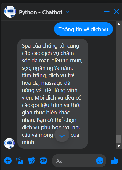 MekongAI Chatbot cho Facebook Messenger